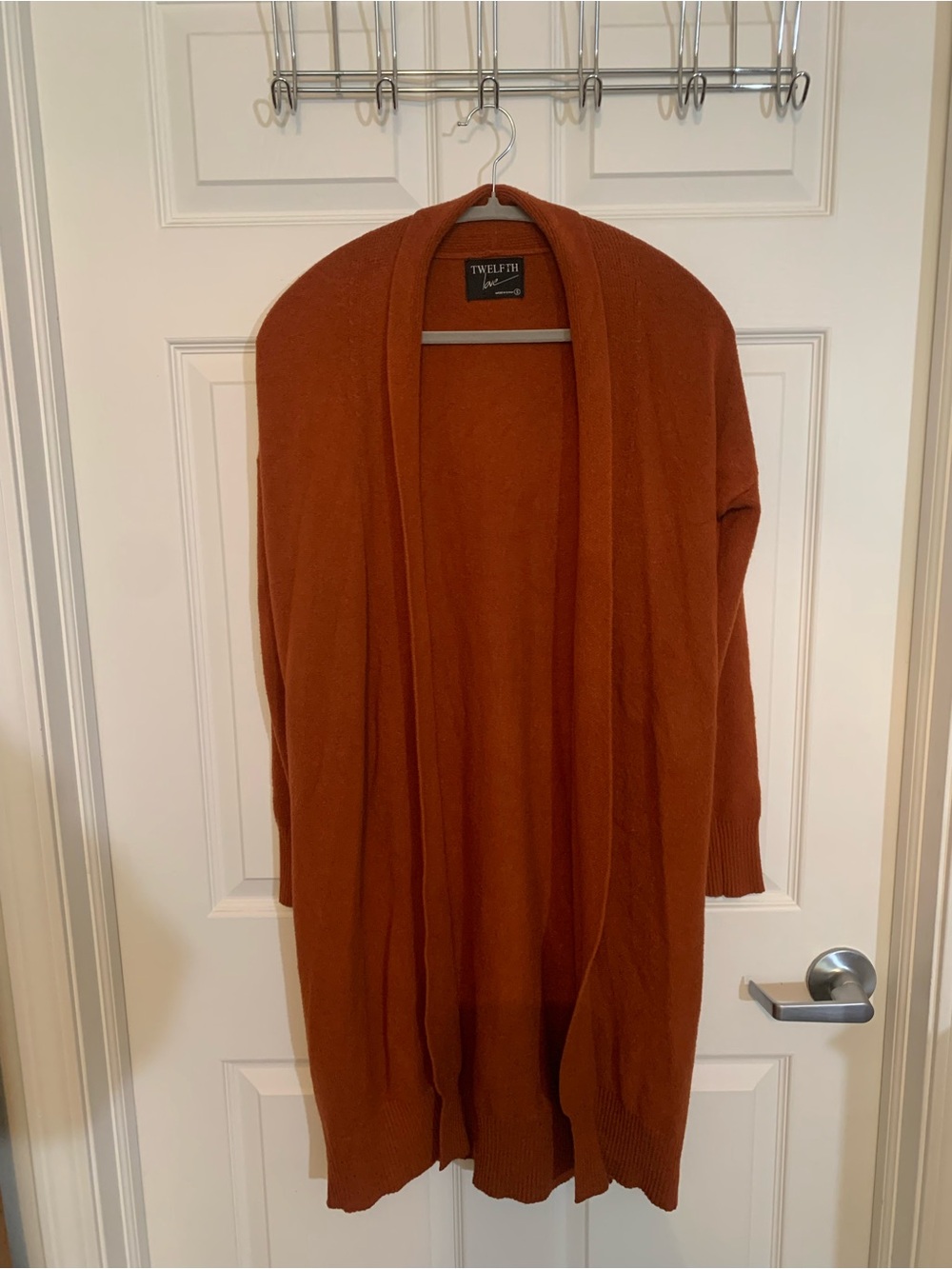 Twelfth Street by Cynthia Vincent Rust Open-Front Cardigan